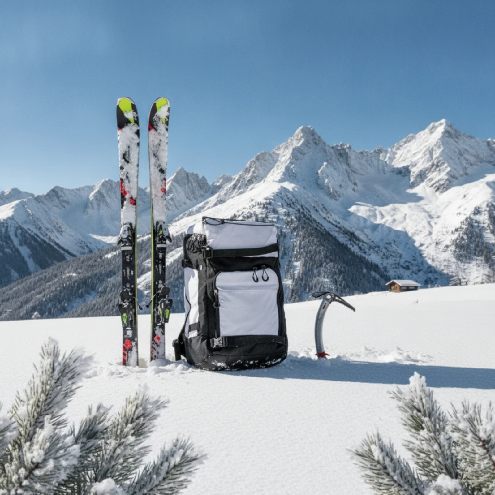 Ski Backpack with Helmet Compartment Structured Ski Backpack Non-Slip Waterproof for Skiers, Winter Sports