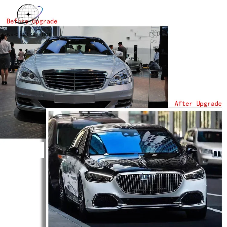 Factory Direct SaleNew High Quality Front Bumper W221 S300 S350 S500 Style Plug Play Bolt-On Body Kit Retrofit/Upgrade B