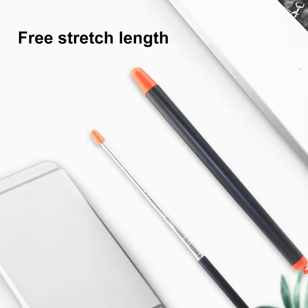 Professional Torch Blackboard Pen Felt Head Stainless Steel Telescopic Teacher Pointer 1/1.2 M Drop Shipping