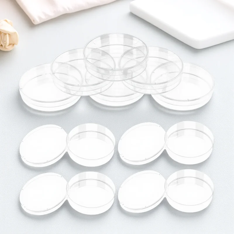

30pcs Petri Dish Clear Plastic Culture Dishes For Science Experiment Lab Use Agar Plates Specimen Containers Tissue Culture