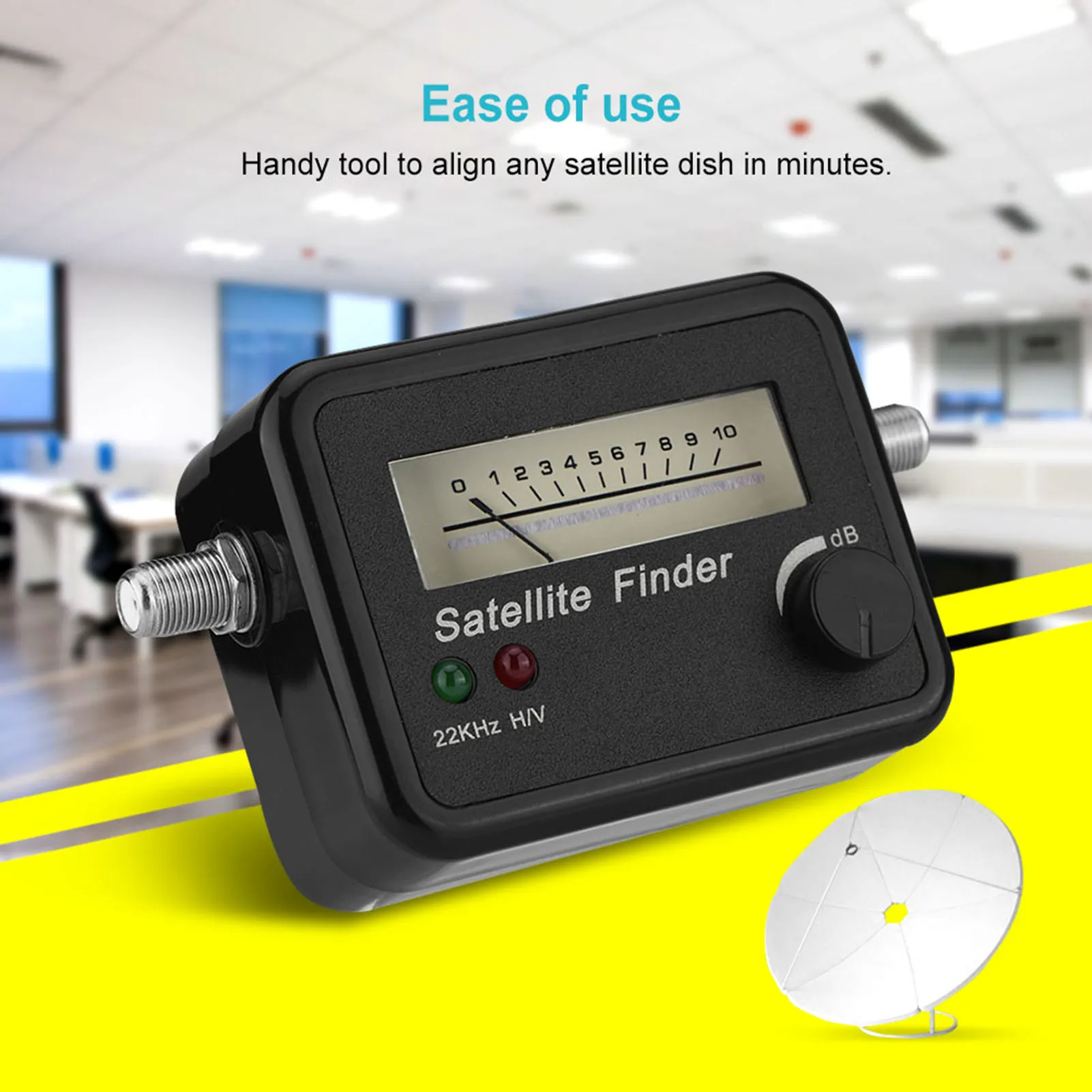 Sat Finder 9502 Satellite Finder With Black Background And White Sat Finder 13-18V DC Satellite Finder Satellite Finder