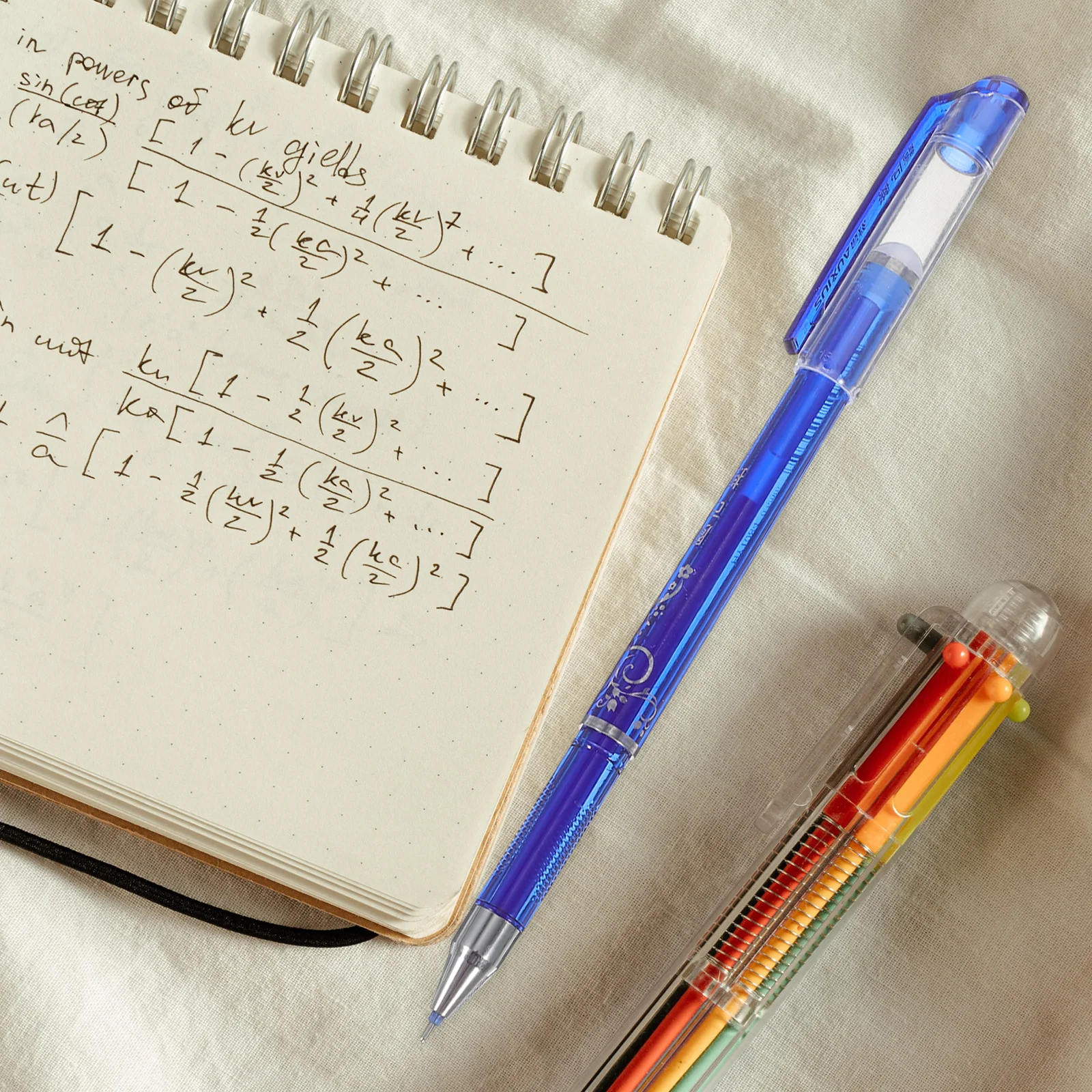 

12Pcs Erasable Pens Blue Ink 0.5mm Fine Point Set for Office School Student Writing Supplies Blue Erasable Pens