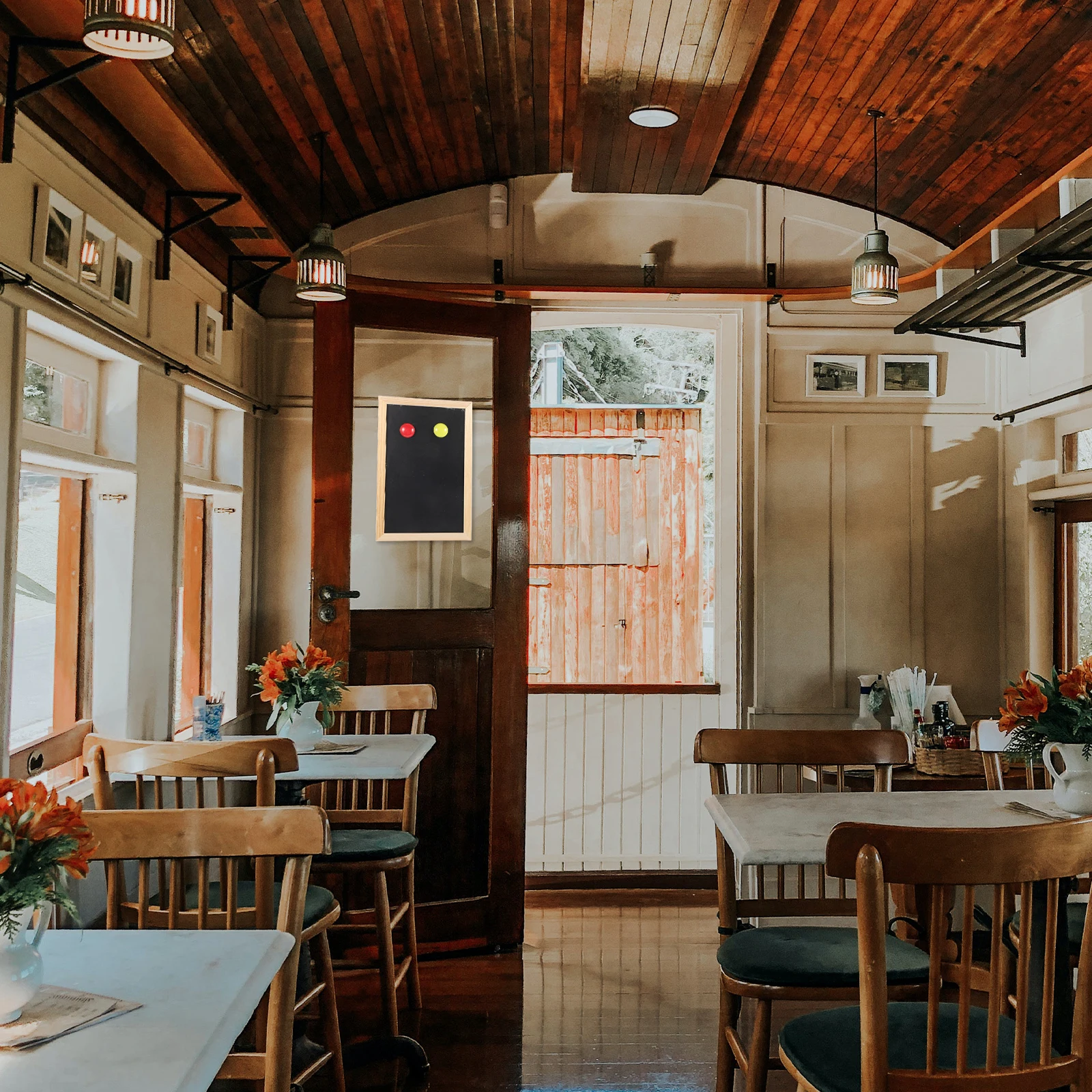 

1Set Mini Chalkboard Sign Board Small Desktop Blackboard Sign Standing Type Table Decoration Reusable Writing Board