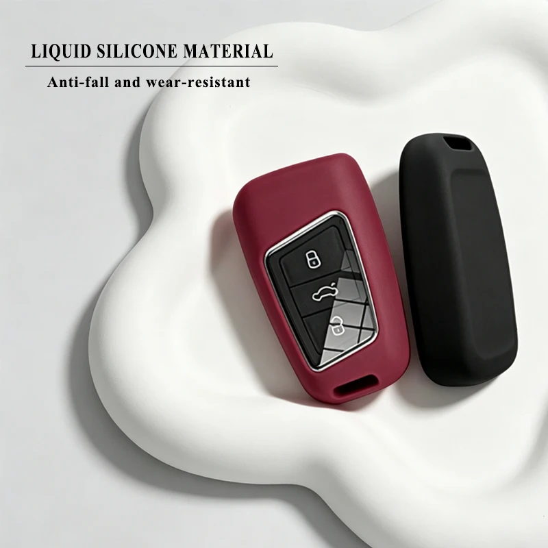 Silicone Car Key Case Cover Shell for VW Magotan Passat B8 Volkswagen for Skoda Kodiaq Superb Octavia A7 Car Accessories