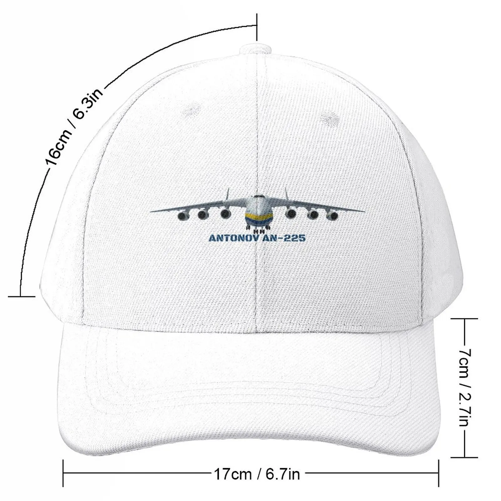 An-225 Antonov Cargo Jet Plane Mriya Front Profile. Baseball Cap Gentleman Hat dad hat Beach Women's Hats For The Sun Men's