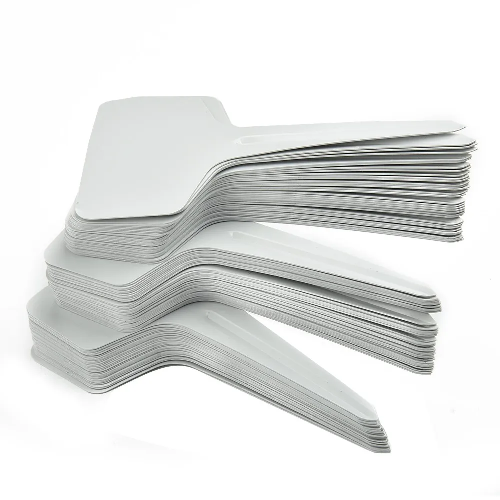 

100PCS Garden Labels T-type Gardening Plant Classification Sorting Sign Tag Nursery Pots Writing Plate Board Garden Mark Tools