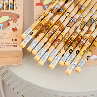 12Pcs Cartoon Cute Capybara Pencil With Eraser Creative Kawaii Pencil Office Supplies Student Stationery Student Gift Prize