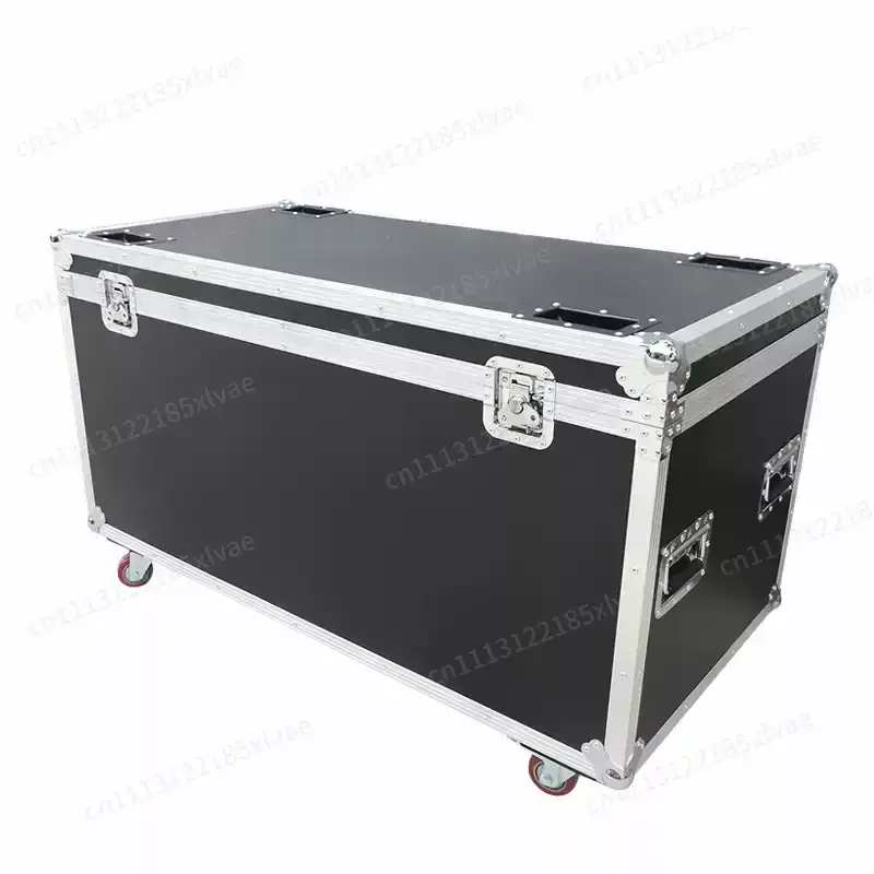 Custom Size Wheeled Shockproof Flight Case Cable Tool Storage Box For Stage Lighting Equipment