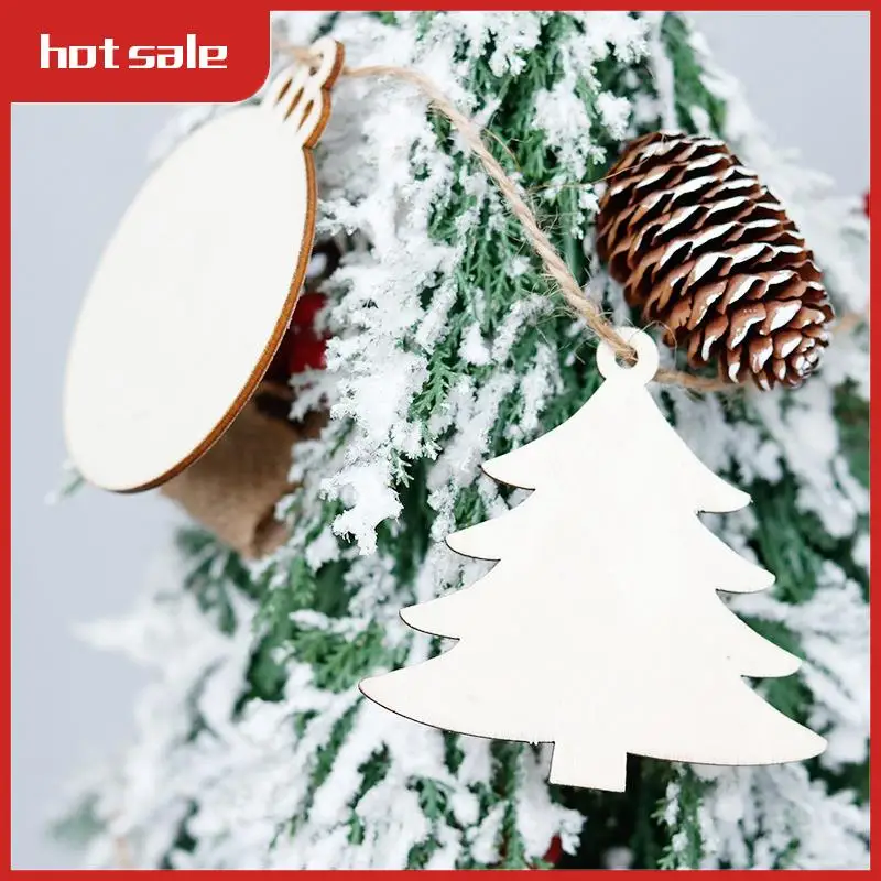 

Unfinished Wooden Pendant DIY Wooden Ornaments With Twine For Valentine's Day,Wedding,Thanksgiving,Christmas