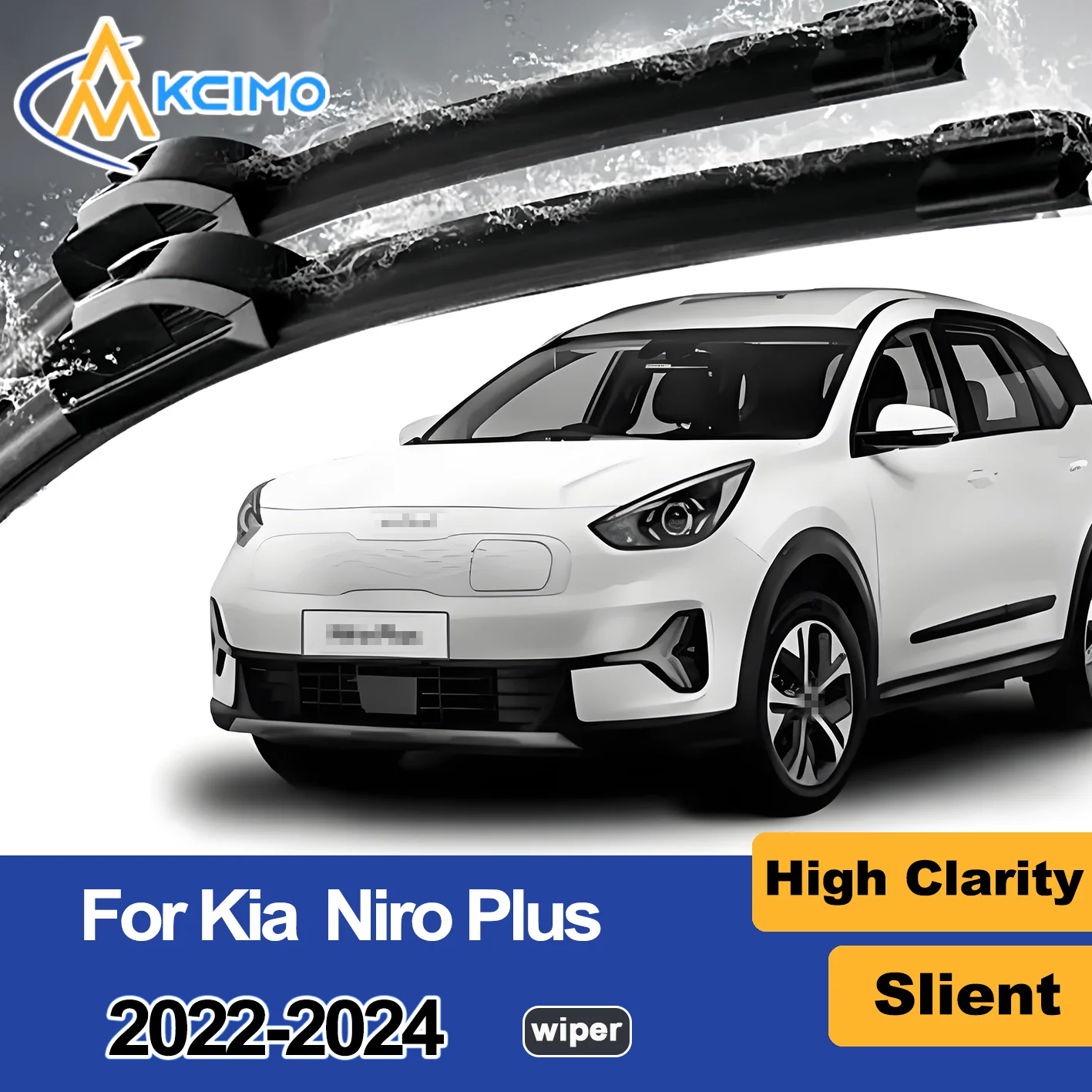 

2PCS New Front Windshield Wiper Blade for Kia Niro Plus 2022-2024 Front Windshield Auto Wipers Blade Accessories 2024 2023 2022