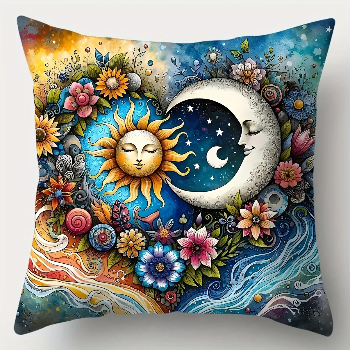 4 dreamy starry sky themed cushion covers, ideal for home decor on living room sofas, insert not included