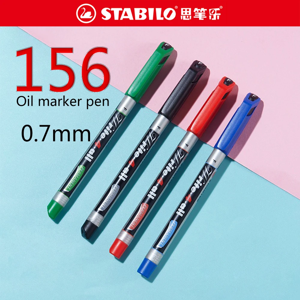 

1PC Stabilo Oil Color Marker Pen 156 Graffiti Permanent Marker Pen Can Be Erased with Alcohol/Written on Over 1000 Materials