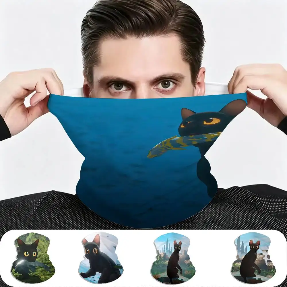 F-Flow-Art Unisex Breathable Tube Scarf UV Protection Neck Gaiter for Hiking Cycling Skiing Daily
