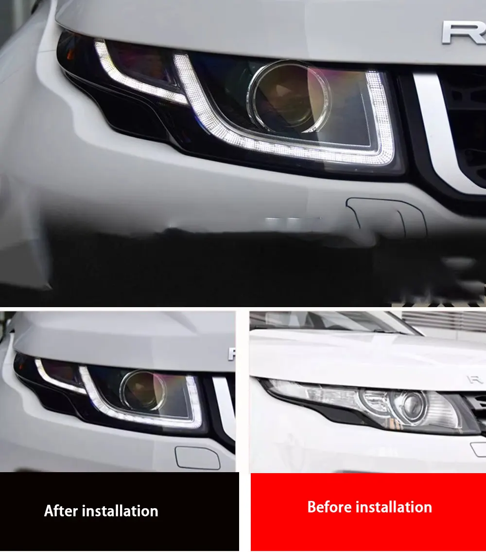 Car Headlights  For Land Rover Range Rover Evoque Led Headlights L538 2013-2017 Accessories Upgrade Led DRL Lights Assembly