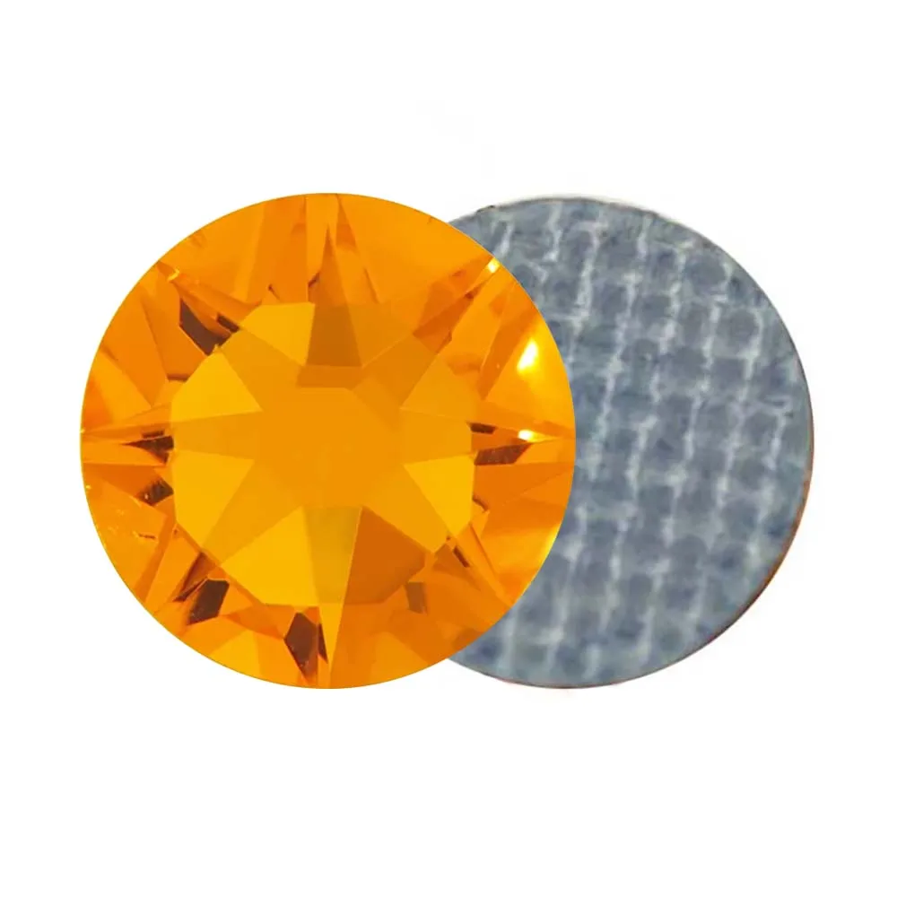 

2078 XILION Crystal XIRIUS Citrine Strass Hot-Fix Rhinestones Glitter Iron on Flatback Stones For Clothing Decoration