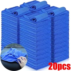 1-20Pcs Microfiber Towels Car Wash Drying Cloth Towel Household Cleaning Cloths Auto Detailing Polishing Rag Home Clean Tools