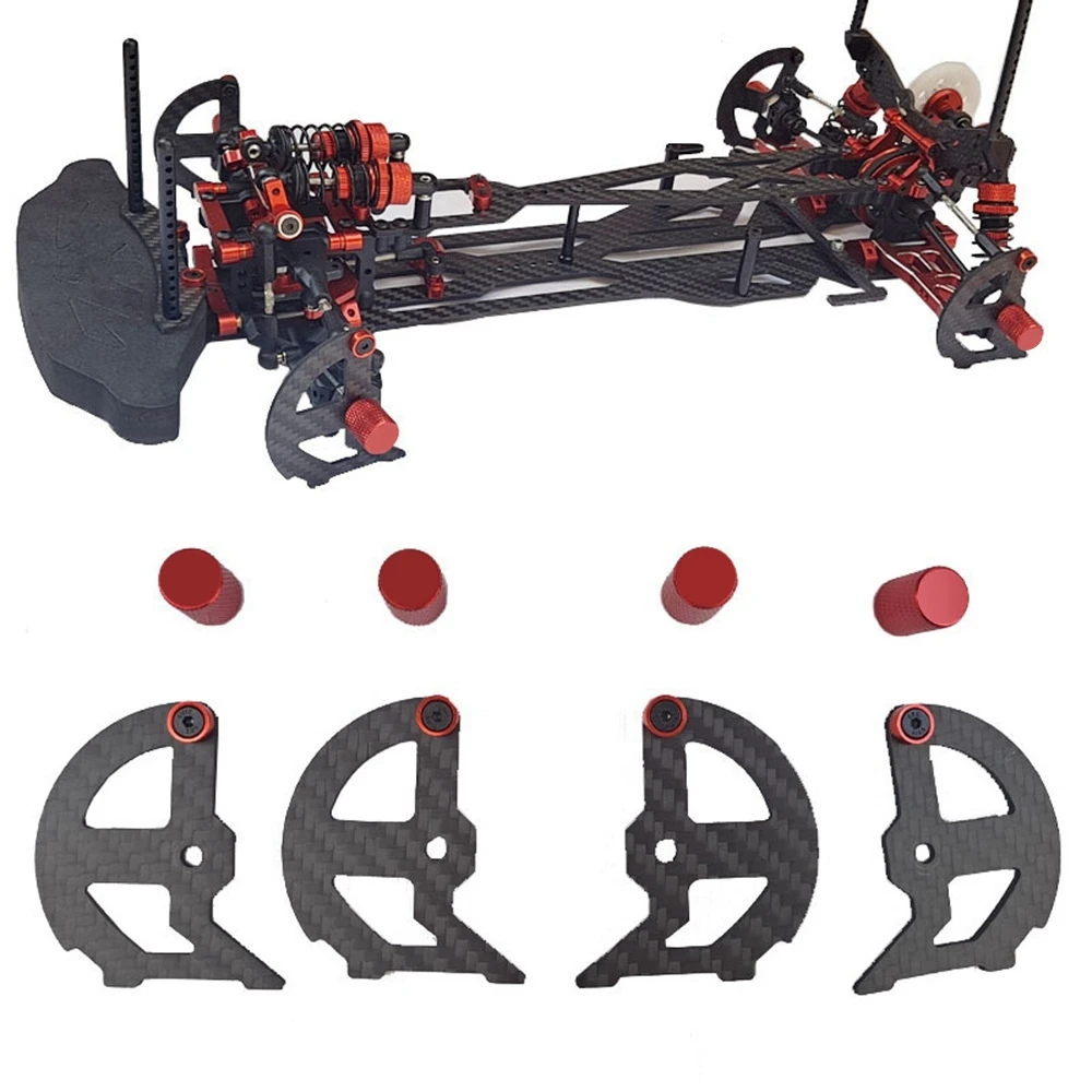 Dado per strumento di bilanciamento dei pneumatici per ruote per auto RC in fibra di carbonio per parti di automobili RC da turismo fuoristrada 1/8 1/10 1/12