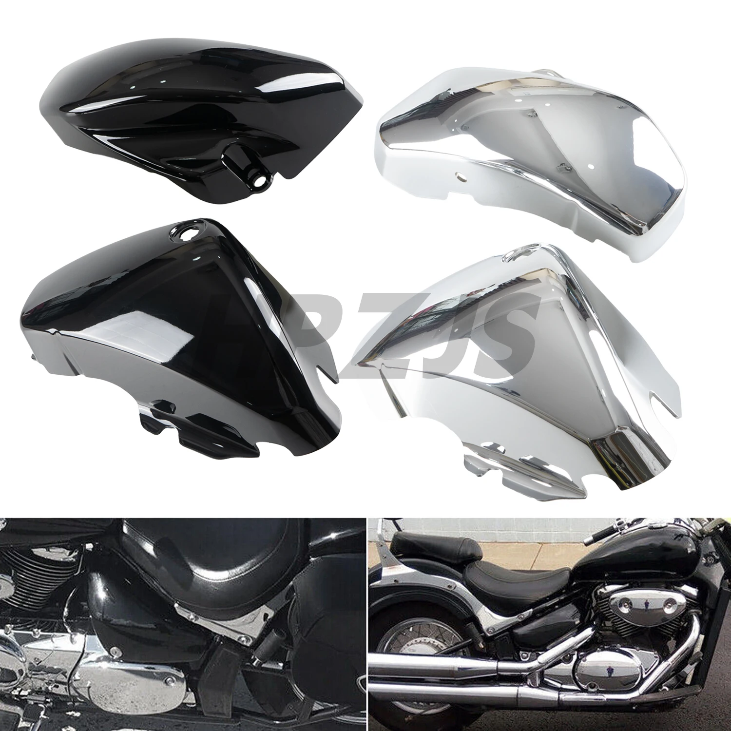 Motorcycle Fairing Protector Cover Battery Side Cover For Suzuki Boulevard Voluisa C50 C50T C50B C50C VL400 VL800 2001-2017