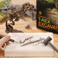 Jurassic World Kids Dinosaur Toy DIY Fossil Archaeology Excavation Kit Skeletons Dig Stem Science Educational Toys for Children