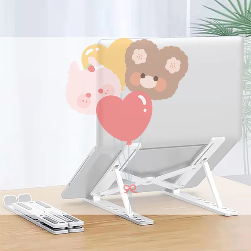 Universal Laptop Stand Adjustable Notebook Holder For Macbook Non-slip Foldable Cooling Base Bracket For Laptop/Tablet/phone