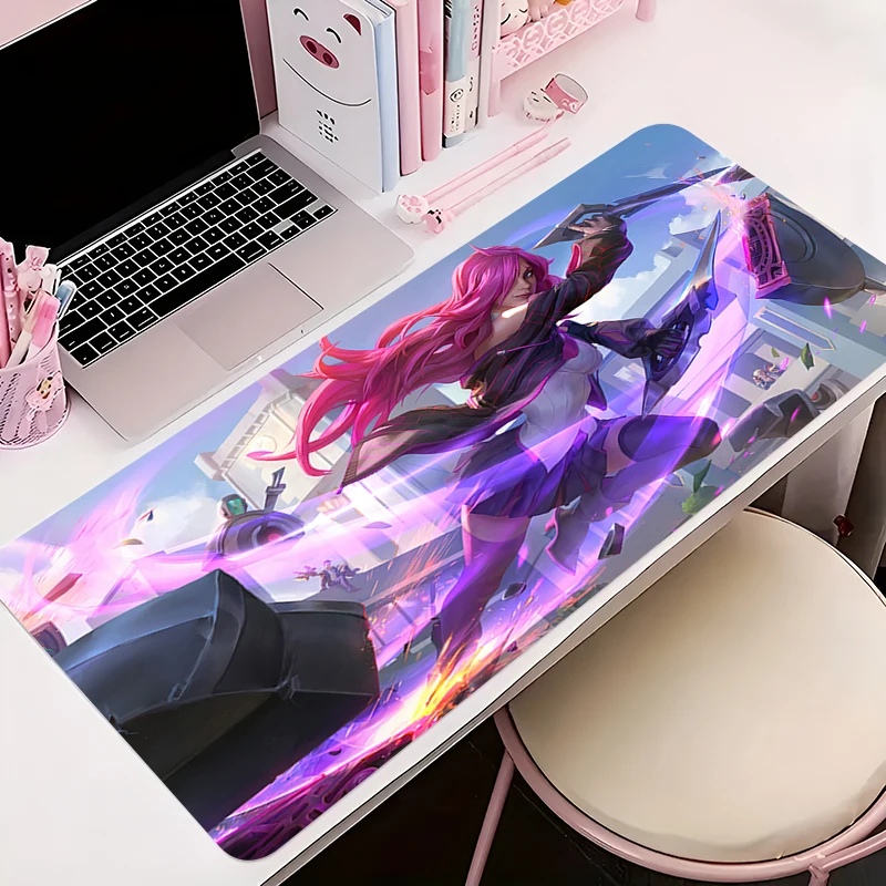 

Mouse Pad Office PC Accessories Keyboard Mat Anime Katarina L-league Of Legends Pattern Anti-slip Rubber Mousepad Gamer Desk Mat