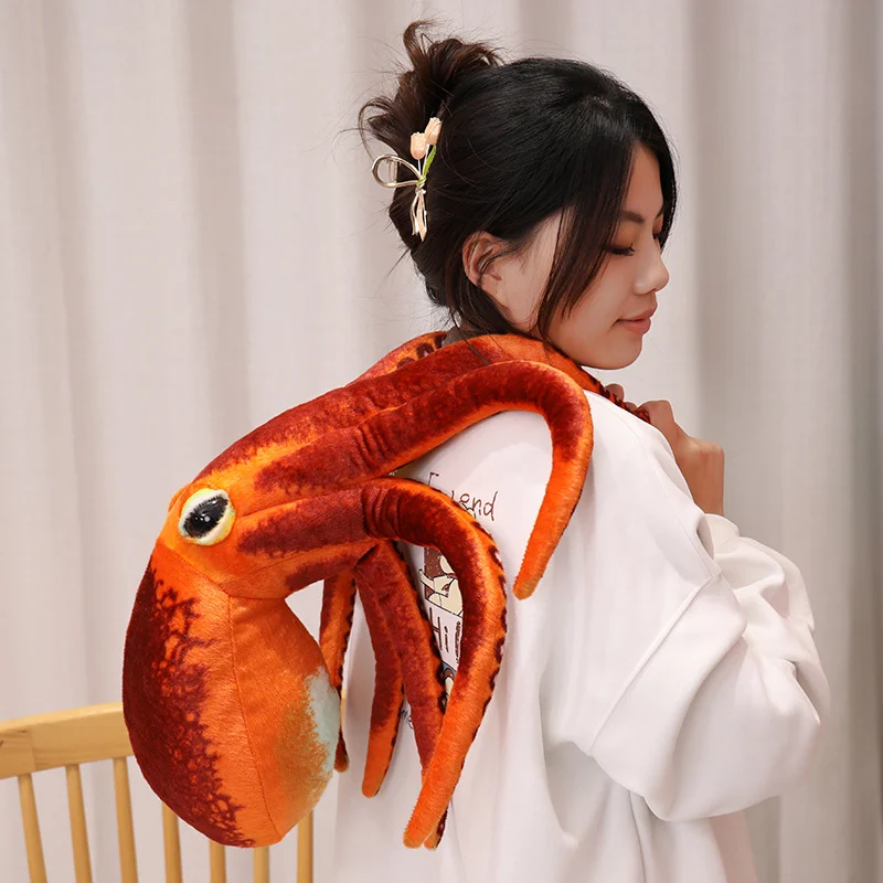 Cute Big Octopus Doll Octopus Plush Toy Pillow Sea Bottom Animal Doll Realistic Gift