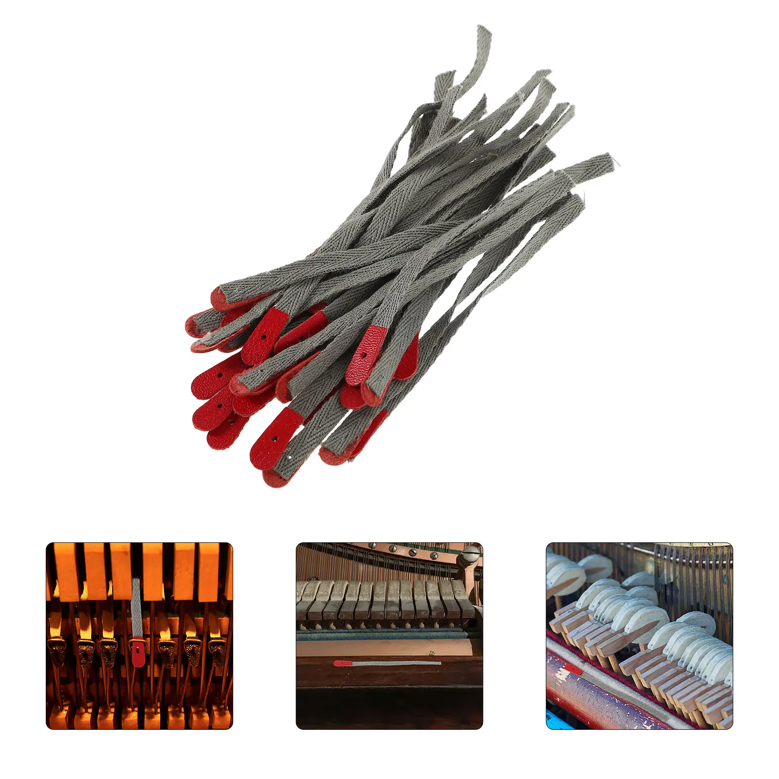 

90 Pcs Piano Tuning Strap Instrument Climbing Rope Medieval for Creative Green Repair Parts Kit
