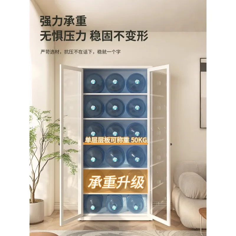 

Nordic wrought iron bookcase glass door shelf storage cabinet modern simple floor bookcase living room storage small cabinet