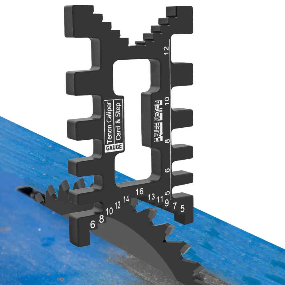 Aluminum Alloy Dovetail Jig High Precision Card Gauge Design Tenon Caliper Gauge Measuring Function Measuring Ruler Table