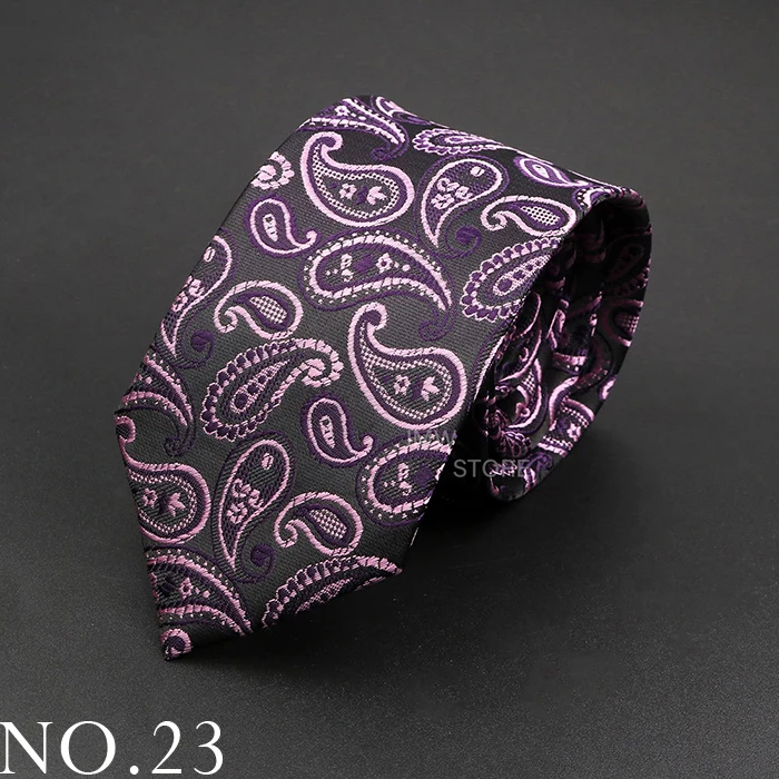 Neue Design Hochzeit Männer Krawatte Grau Braun Grün Paisley Blume Krawatten Männer Business Dropshipping Bräutigam Kragen Zubehör Geschenk – Detail 23