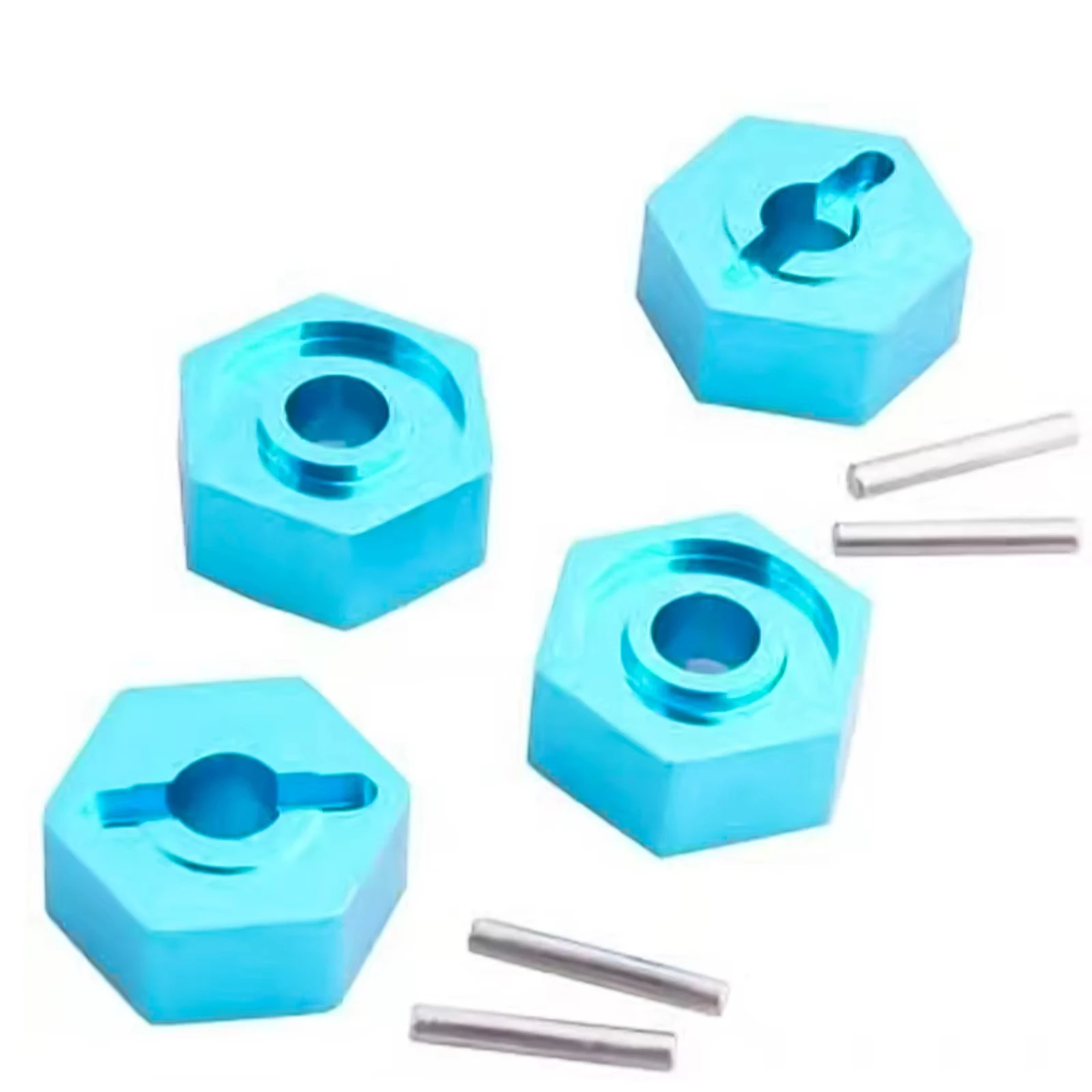 4Pcs 1/16 RC Car 12mm Upgrade Wheel Hex Hubs With Axle Pins For Traxxas 1/16 E-Revo Slash 4WD Summit VXL RC Car Accessories - view 4
