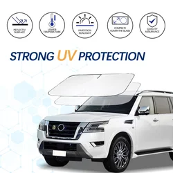 Windshield Sun Shade For Nissan Patrol Y61 Y260 Y60 RC Sunshade Sun Visor Protector Foldable Blocks UV Rays Keep Your Car Cooler