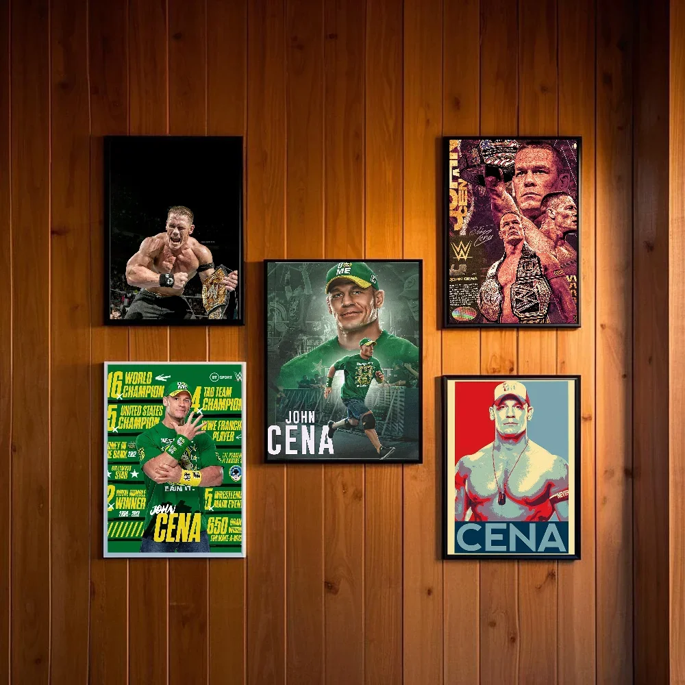 Professional wrestling J-John C-Cena Poster HD art sticky wall waterproof home living room bedroom bar aesthetic decoration