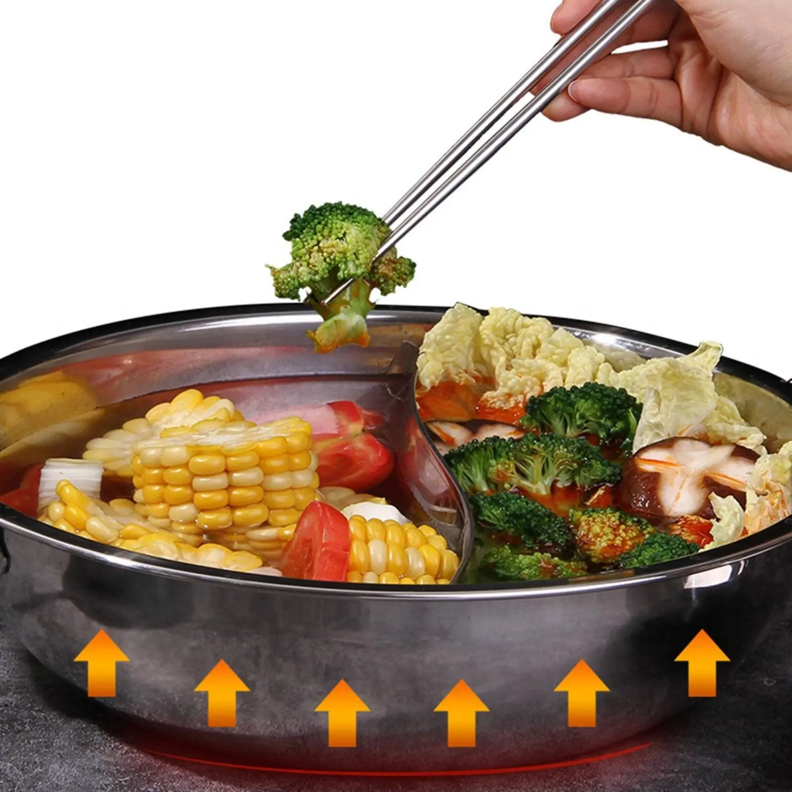 Yin Yang Hot Pot Long-Lasting Kitchenware for Home