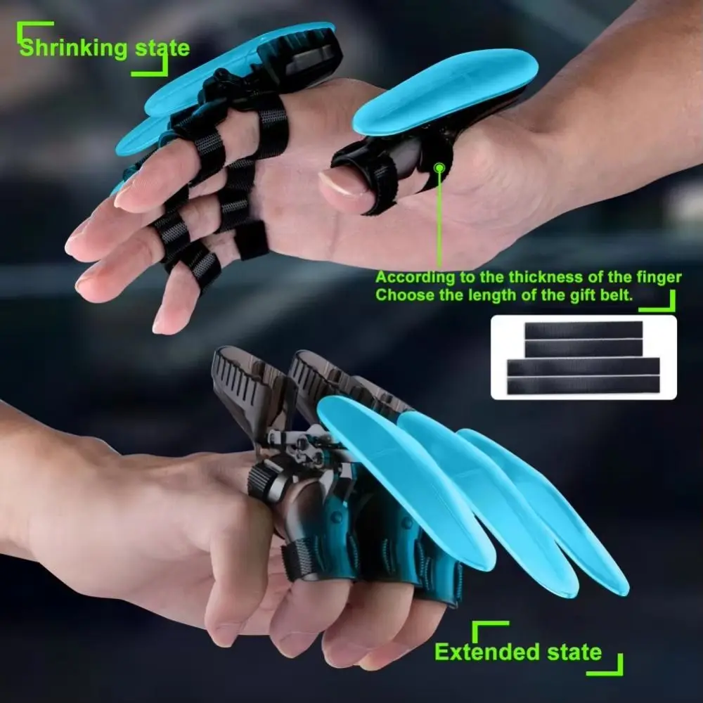 

3pcs 3D Assembly Retractable Mechanical Claws Luminous Transparent Glowing Wolf Claws Adjustable Scalable Finger Wolverine Claws