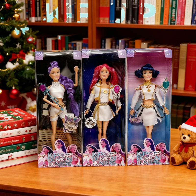 

Kpop Demon Hunters Princess Dolls Rumi Mira Zoey Action Figures Plastic DIY Toy Set High-Quality Collectible for Kpop Enthusiast