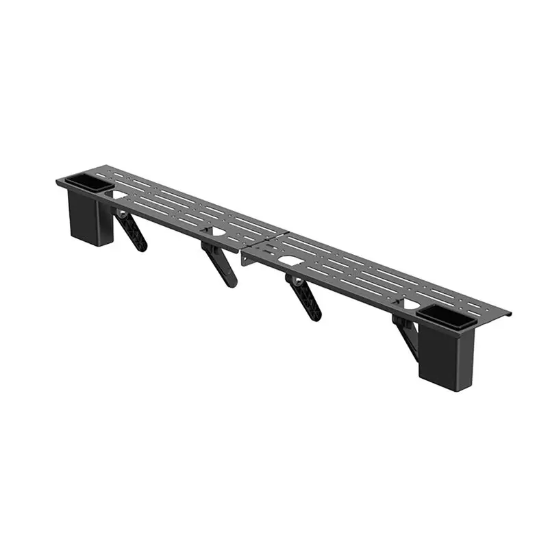 A42T-Adjustable Desktop TV Screen Shelf Organizer For Monitors Media Boxes For TV Rack Storage