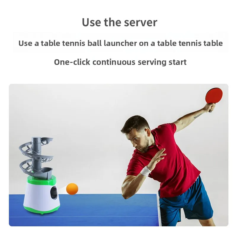 حار بيع تنس الطاولة تخدم آلة الرياضة التلقائي مطاطا البلاستيك لعب تنس الطاولة للأطفال