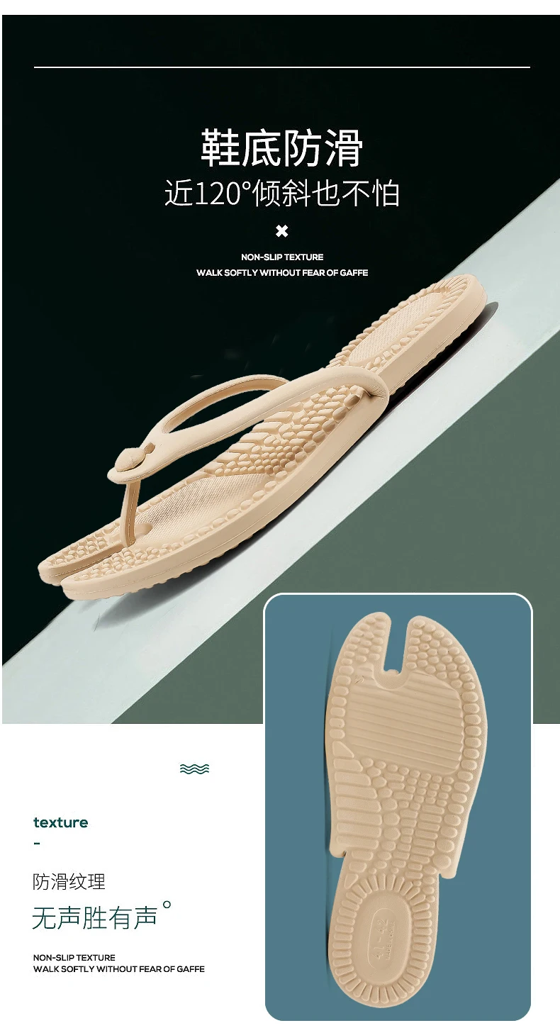 Heißer Verkauf Outdoor Reise Klapp Massage Hausschuhe Hotel Hausschuhe Neue männer Plattform Flip-Flops Badezimmer Hause Frauen Nicht-slip Rutsche – Detail 8