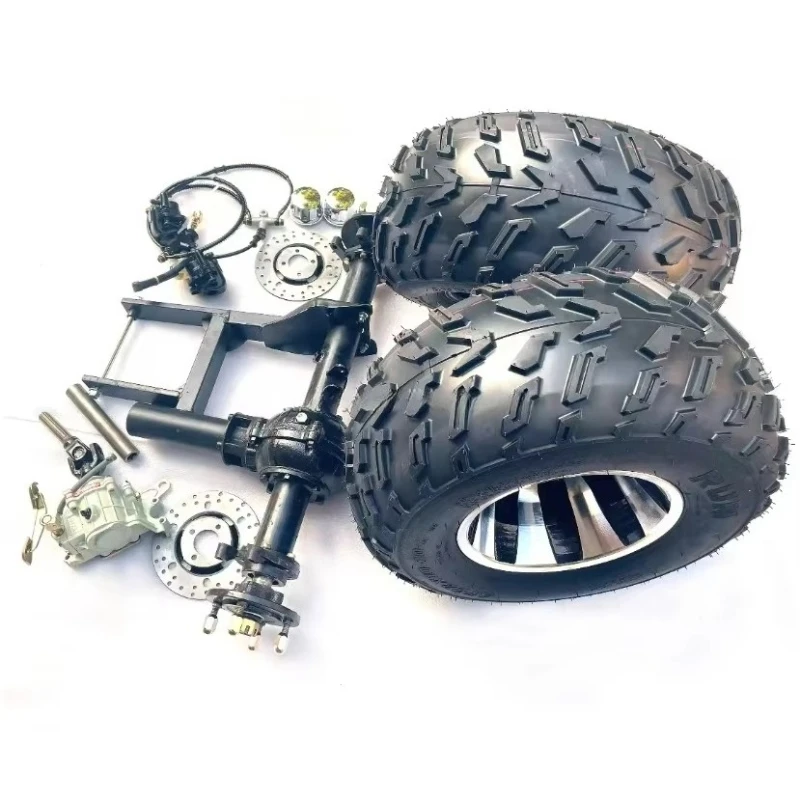 

10-Inch wheel and tire hub rear axle disc rotor brake reverse