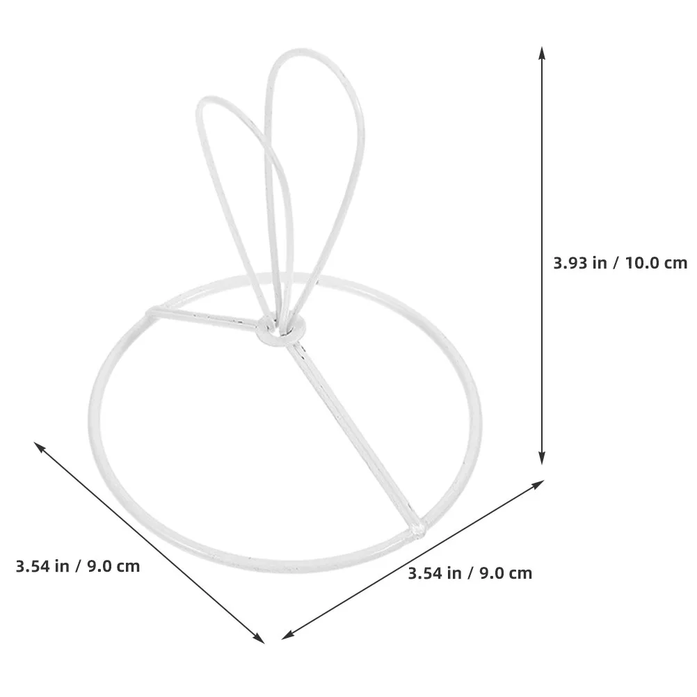 DIY Chandelier Lampshade Frame Metal Wire Lamp Shade Ring White 90 Mm Ceiling Light Fixtures Table Lights Lampshade Making