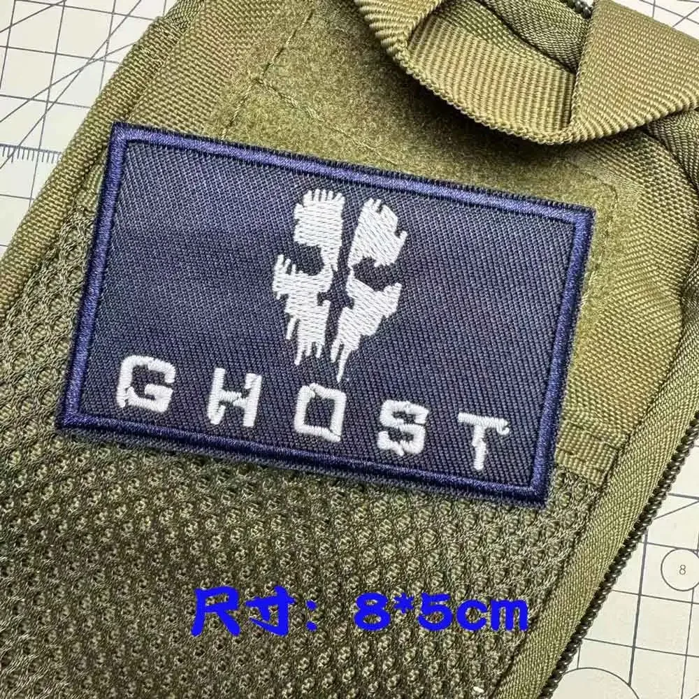 Call of Duty Ghost 코스프레 나이트 라이트 천 스틱 완장 자수 천 팁 에어 씰 벨크로 맞춤형 액세서리