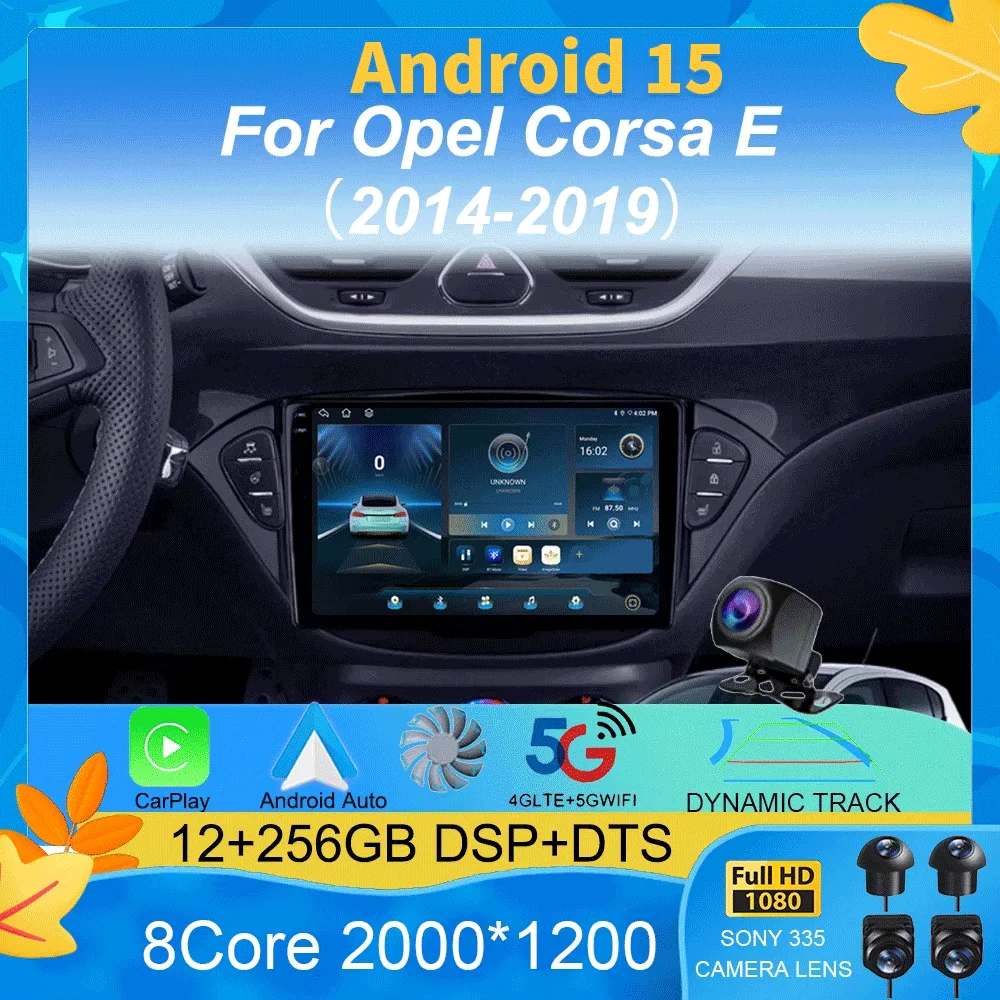 

Carplay 2 Din Android 15 Audio Multimedia For Opel Corsa E 2014 2015 - 2019 Car Radio GPS Navigation Auto Stereo Monitor BT WIFI