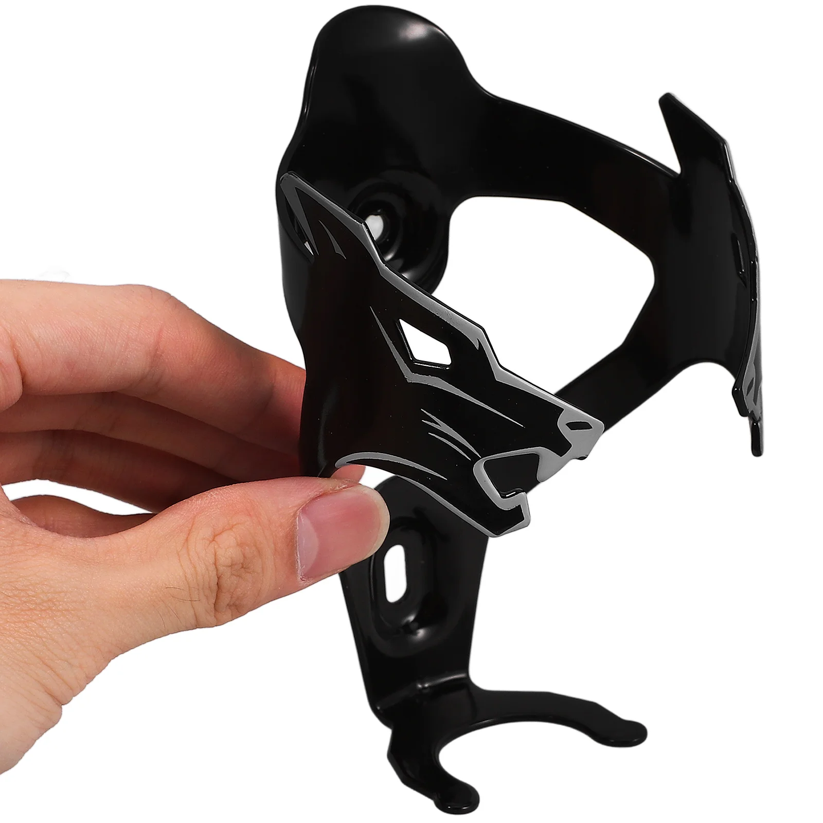 

Bicycle Water Bottle Holder Wolf Head Cage Aluminum Alloy Durable Riding Accessories Sturdy Material Simple Installation Outdoor