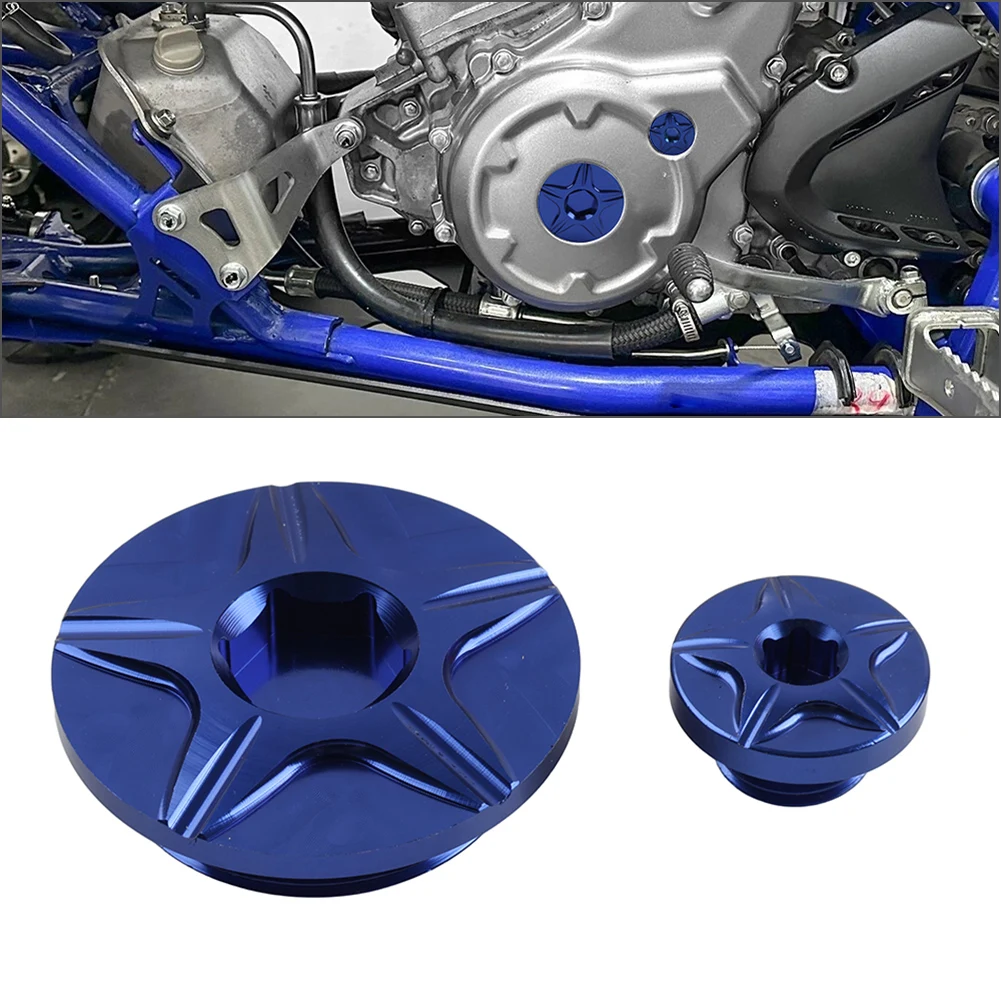 Motorcycle Engine Plug Crankcase Cover Oil Filler Screws For YAMAHA YFM700 Raptor 700 06-26 For YFZ450R WR250F WR450F YZ250F