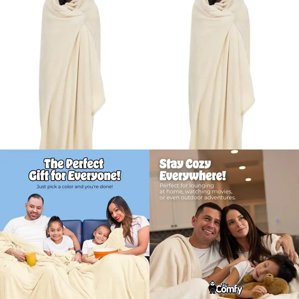 

Dream Big 96x96 Polyester Microfiber Blanket - Plush Throw for Home, Office, and Bedroom