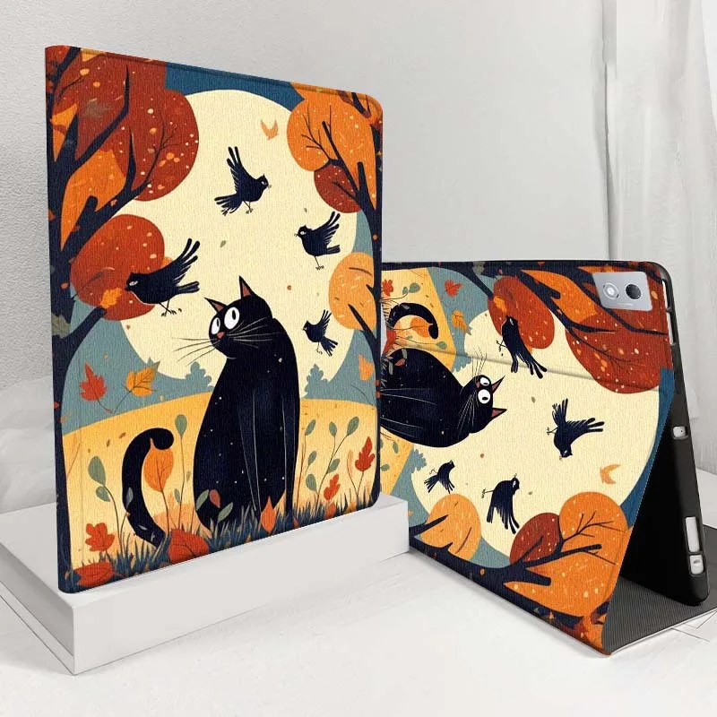 

Чехол для планшета Lenovo Pad Legion Xiaoxin Tab Y700 K10 M10 P11 3rd Pro GT Plus Gen 5G с рисунком кота и рыбы