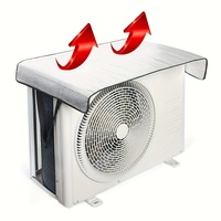 1pc, Outdoor Air Conditioner Protective Cover With Rain And Sun Protection, Outdoor Central Dust Cover, Main Unit Shield