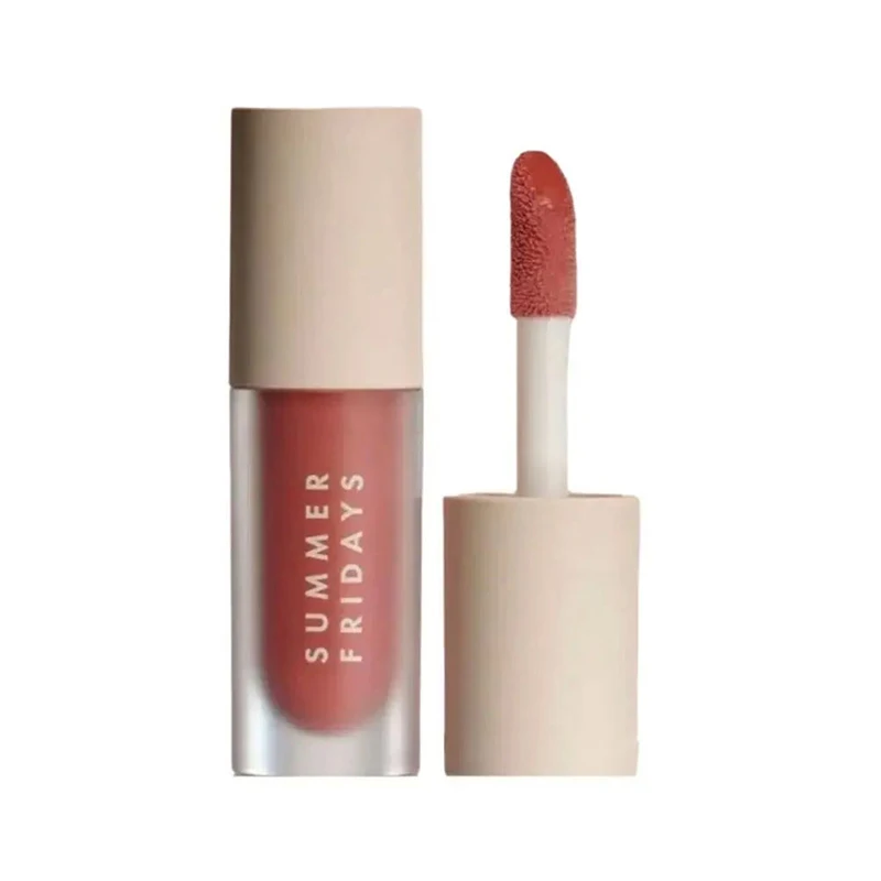 Summer Fridays Lip Balm Moisturizing Mirror Lip Gloss Lip Vanilla Pink Sugar Coffee Cake Smell Lipstick Transparent Makeup Oil view 3