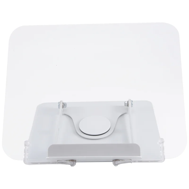 AA08-support de livre pour la lecture, support de livre réglable avec 360 °   Base pivotante et clips de page, support pliable pour les partitions musicales faciles à utiliser